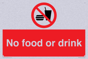 No food or drink